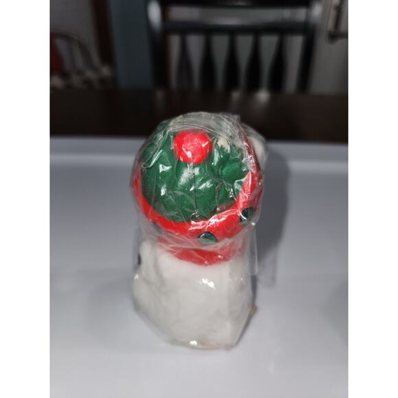 Vintage Robert Alan Candle Company 5” Christmas Bear and Snowman Candles - Picture 3 of 5